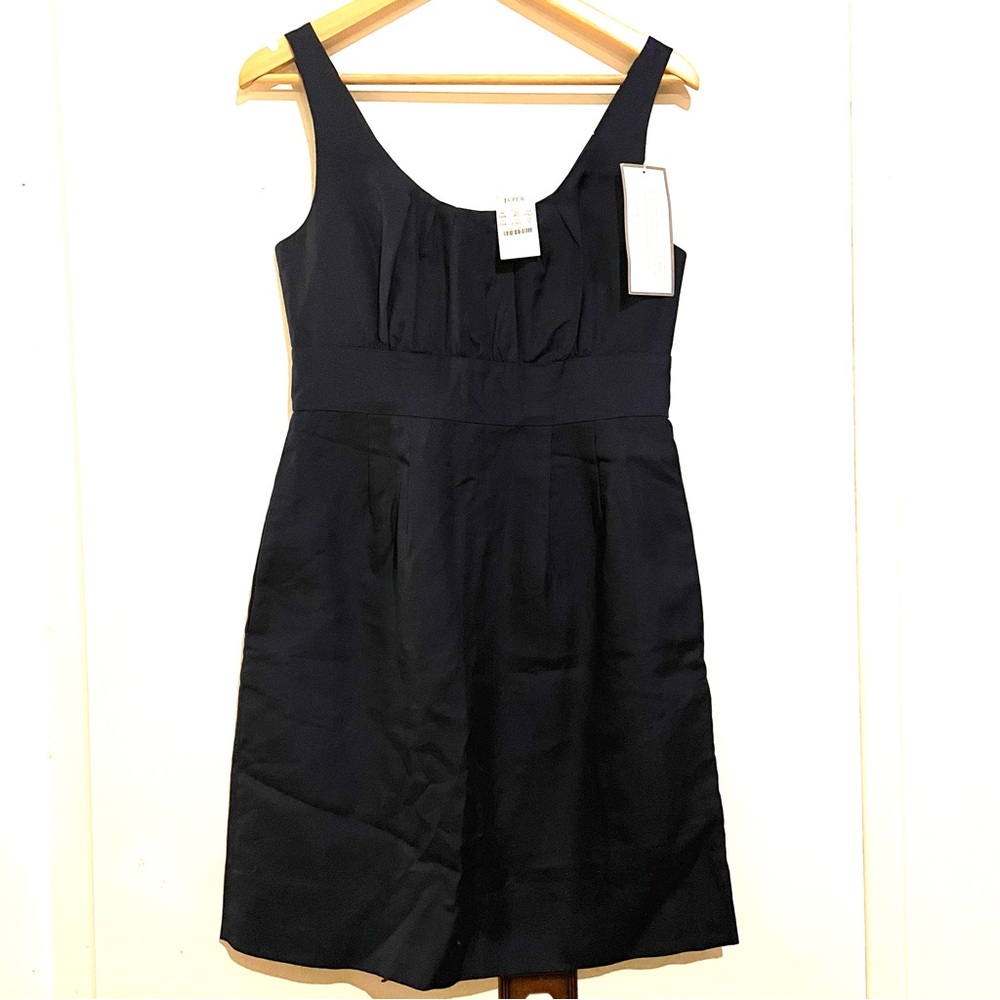 Elegant Cotton Navy J. Crew Navy Dress NWT